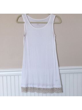 LOGO by Lori Goldstein Tank with Lace Trim